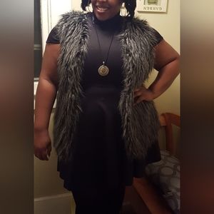 Faux fur vest